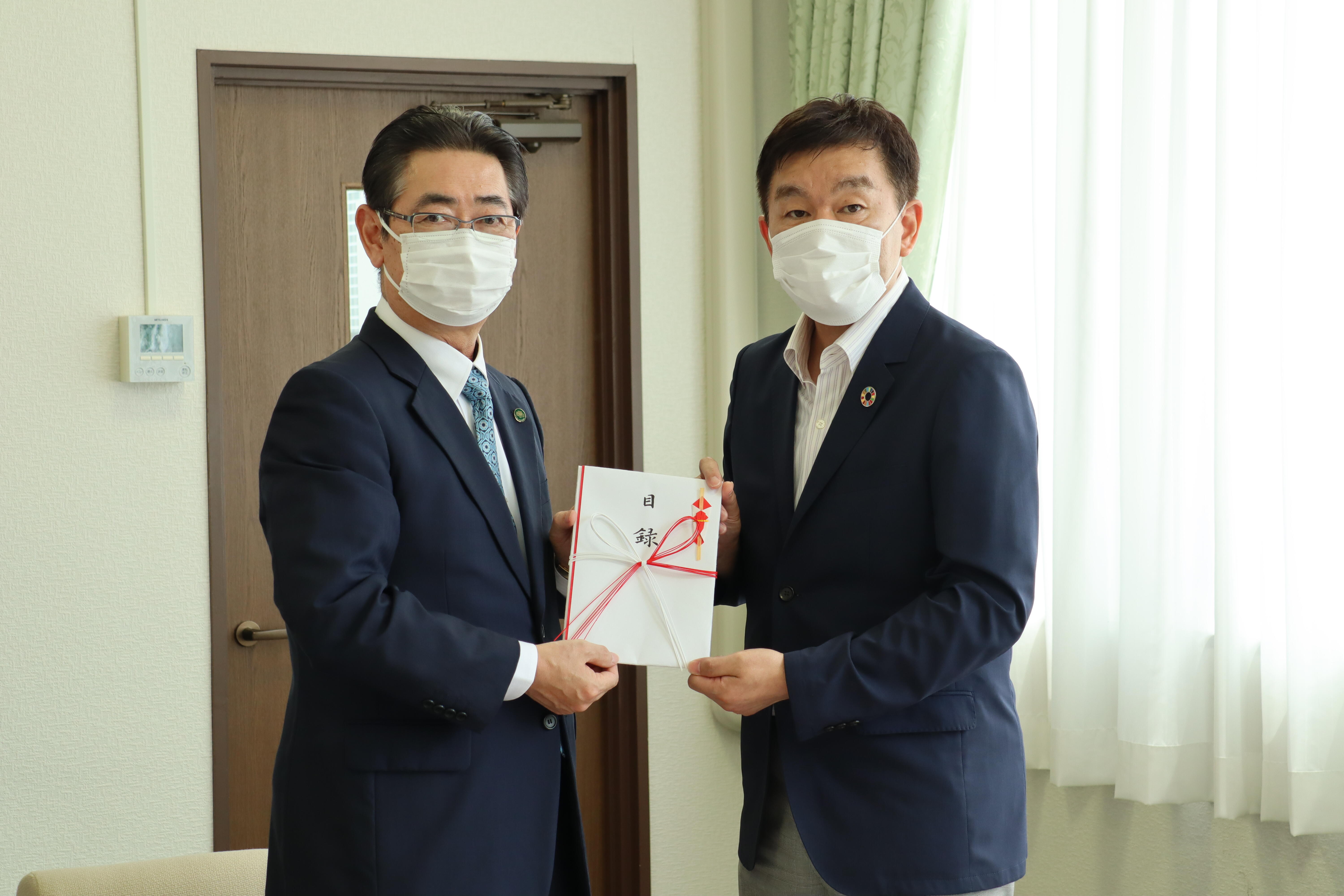 Ja新いわて様 株 ツガワ様 連合岩手様から物品等をご寄贈いただきました 国立大学法人 岩手大学